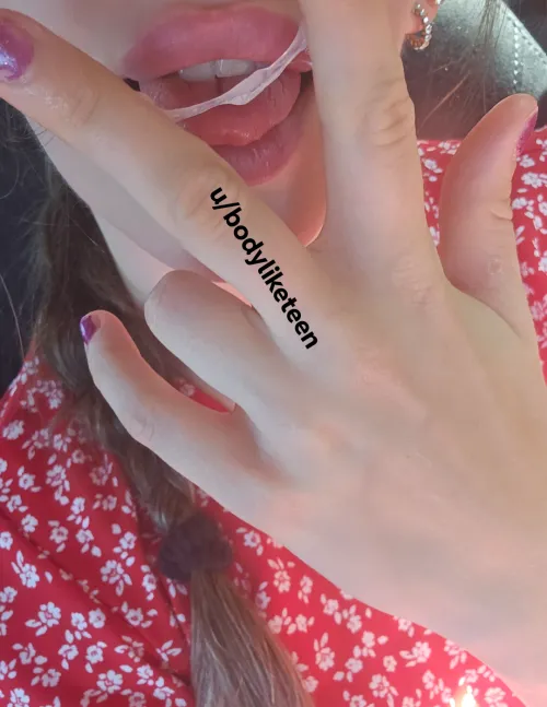 I was extremely horny and my pussy got so grooly in the car and I swallowed all my grool. Would you eat me in the car? :p