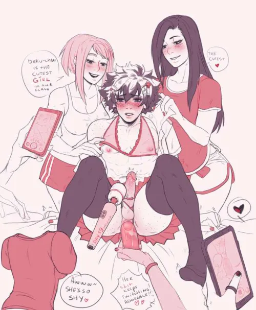 Oh to be doted on by a group of girls while they ruthlessly play with my body (arctgart)