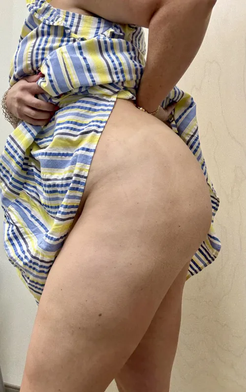 Showing off a little booty peek at work today