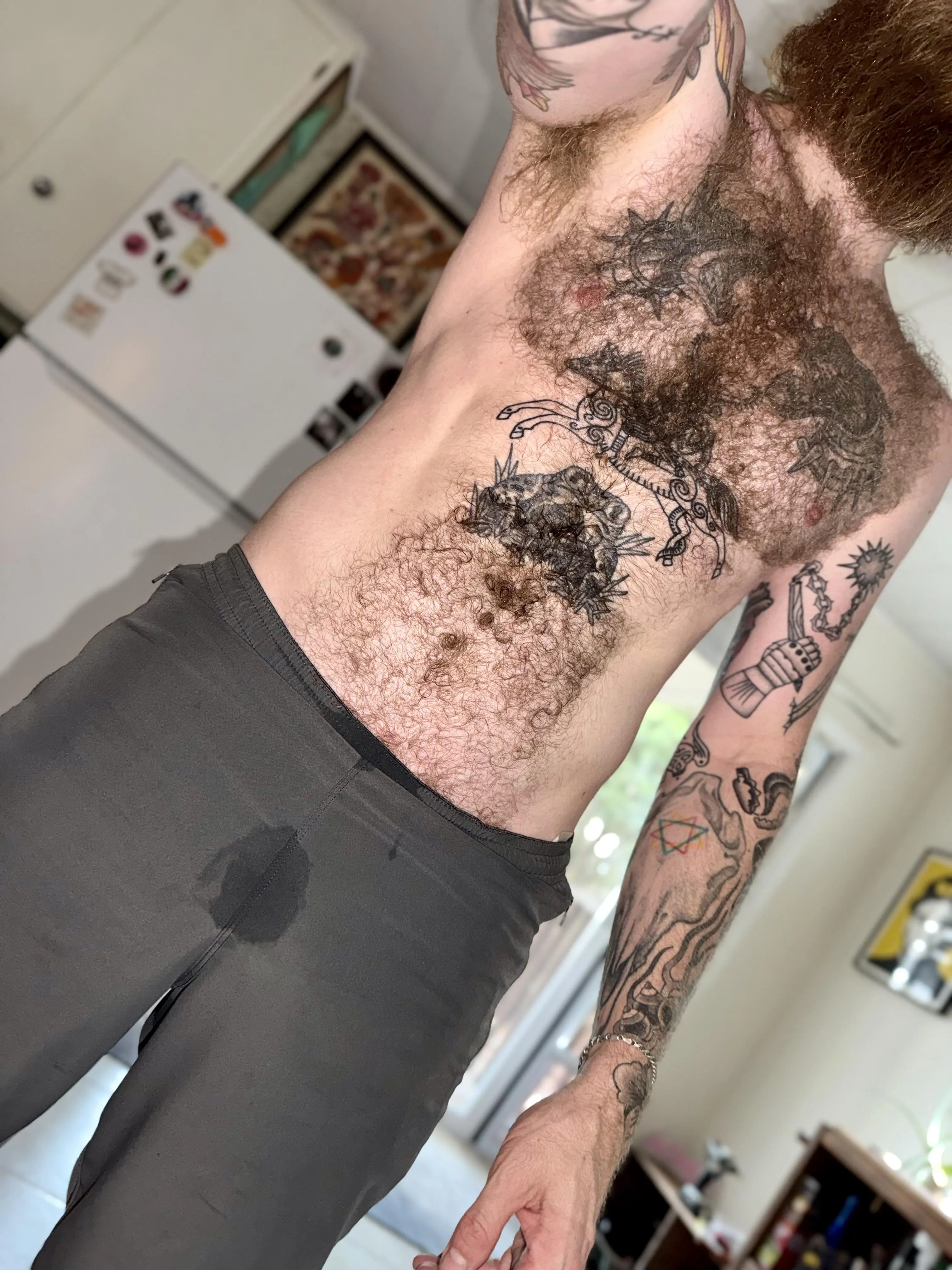 Think anyone noticed my dick sweat while I was running?