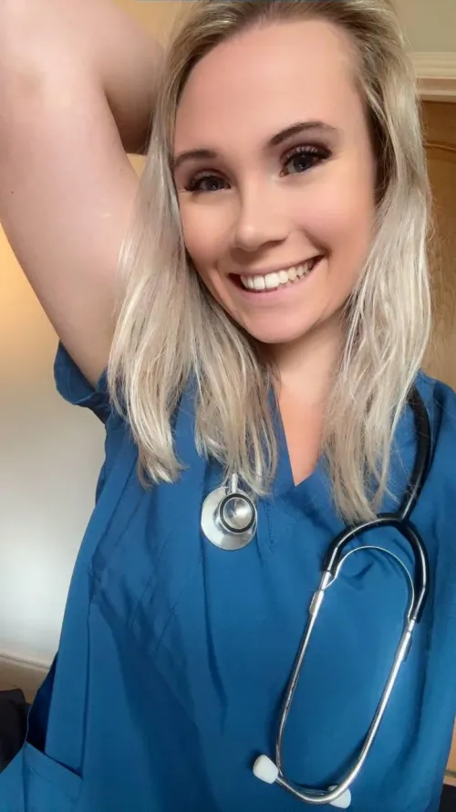 Do you want this naughty blonde nurse?