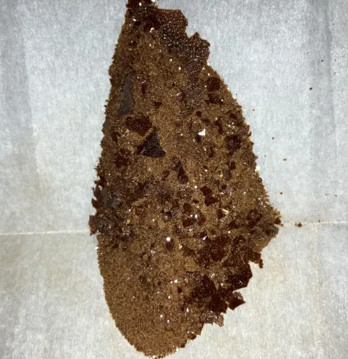 First time extracting flake opium from pods 👌🏾