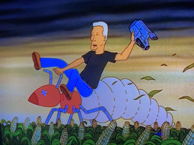 I always picture riding my ant like this