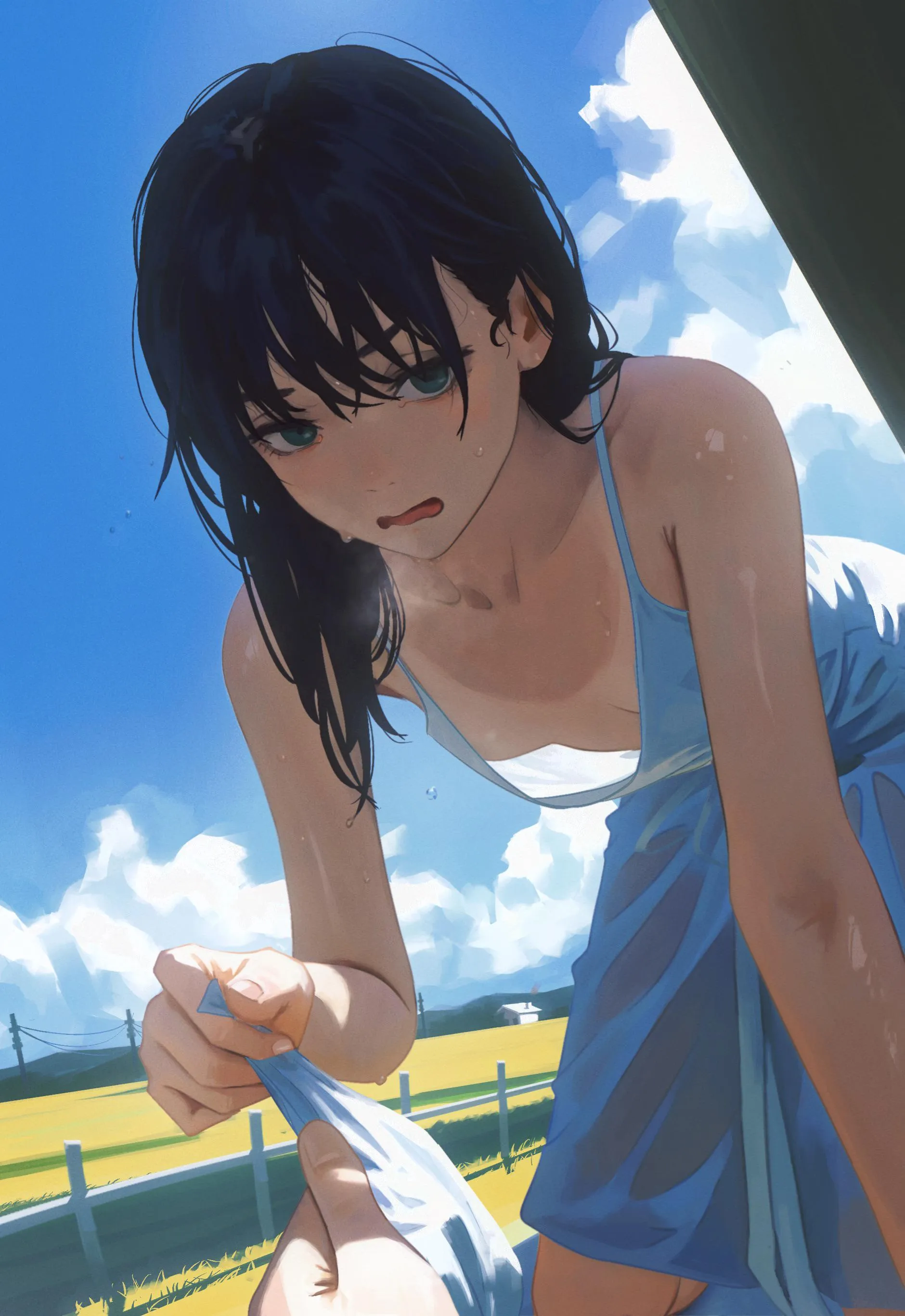 In the afternoon heat