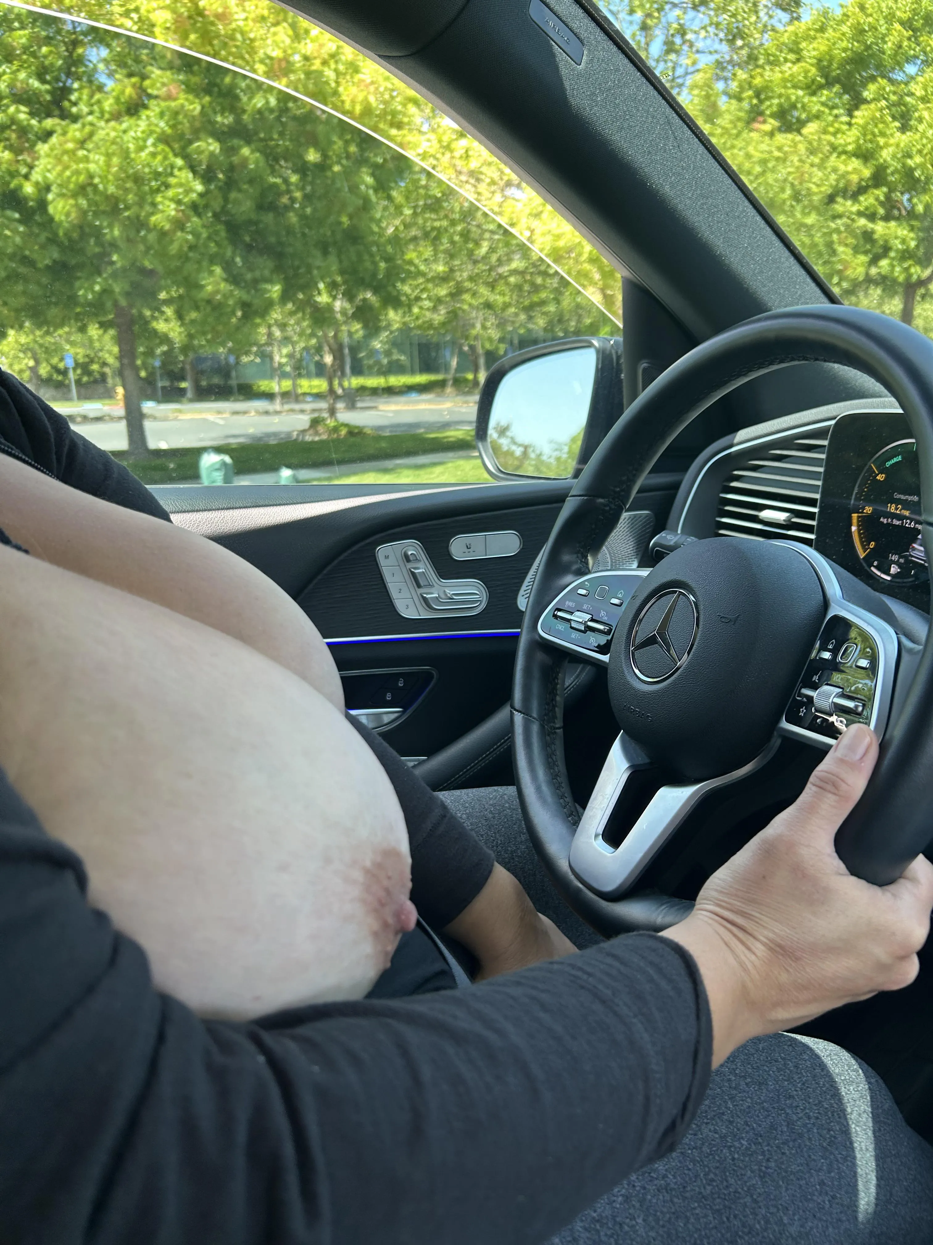 Sunday Funday! A little tits out coffee run! Need something? Lines not moving:(