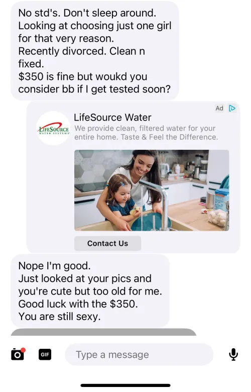 You contacted me but I’m “too old” at 34