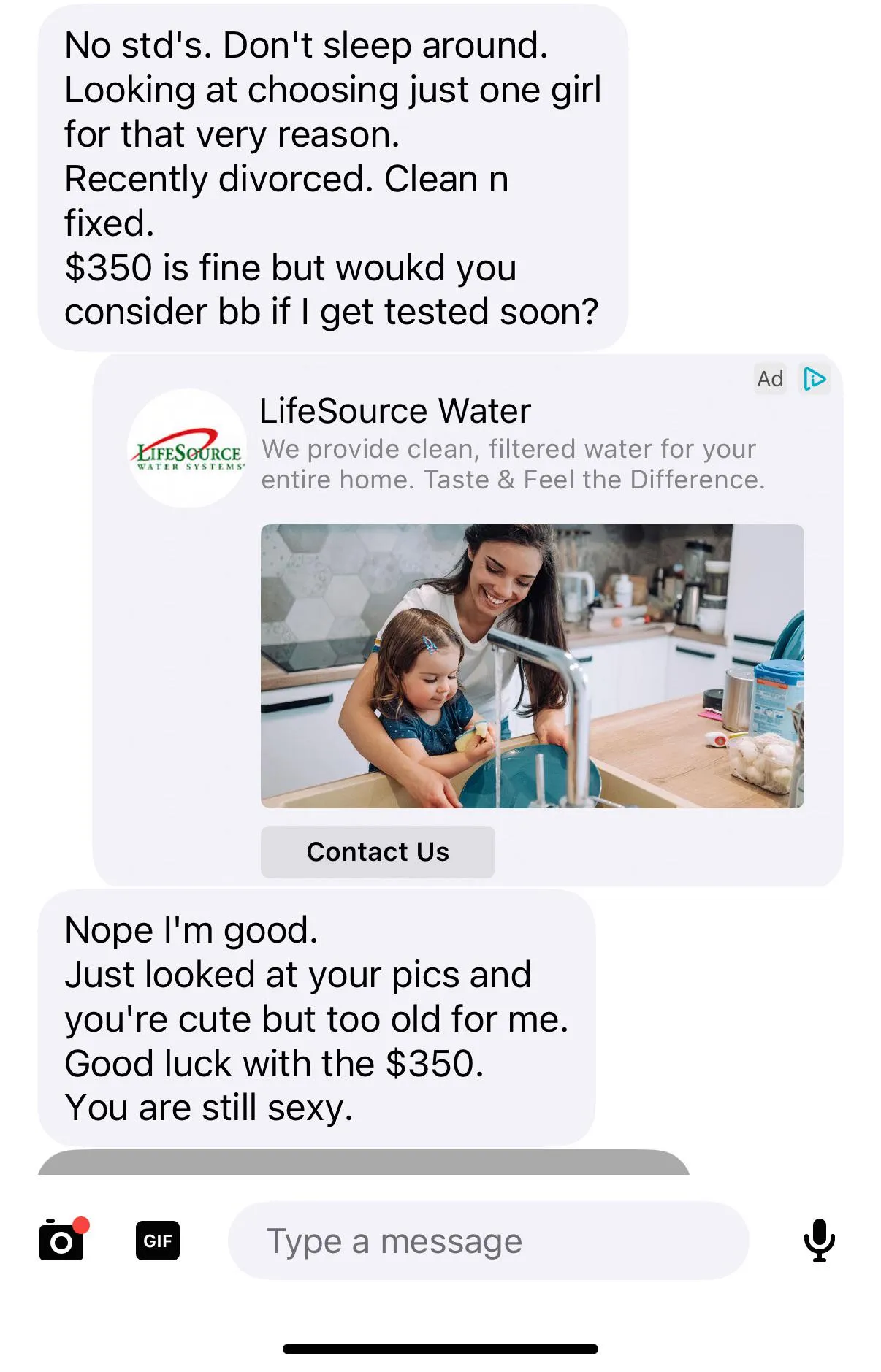 You contacted me but I’m “too old” at 34