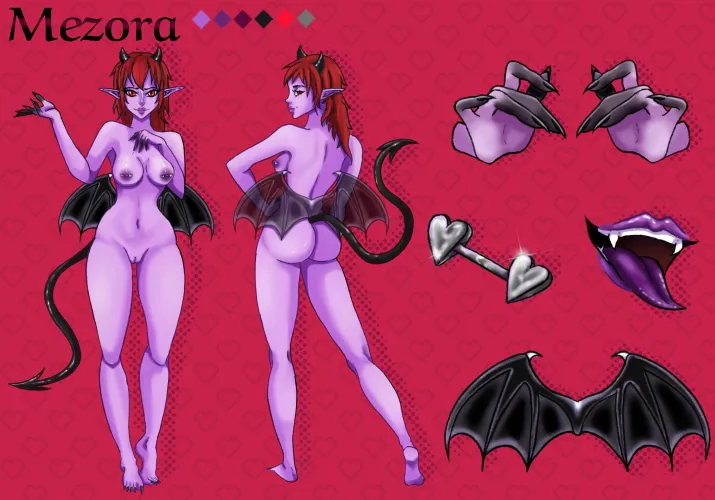 Character sheet of my OC Mezora