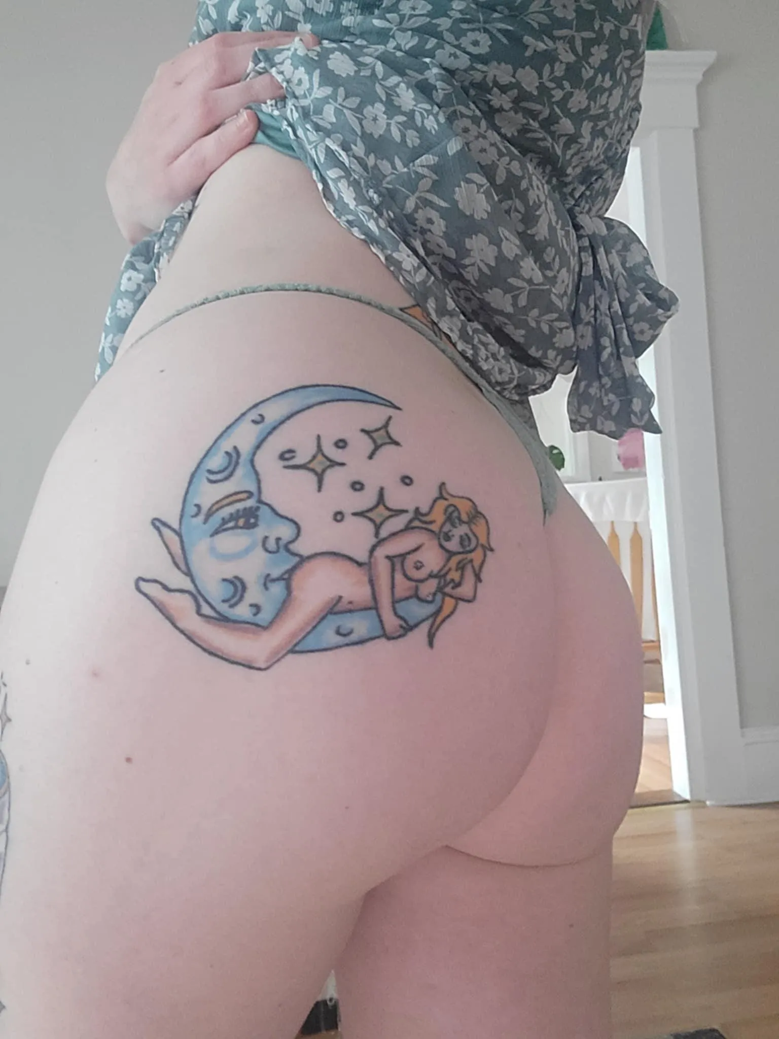 Husband told me it jiggles through the sundress when I'm walking