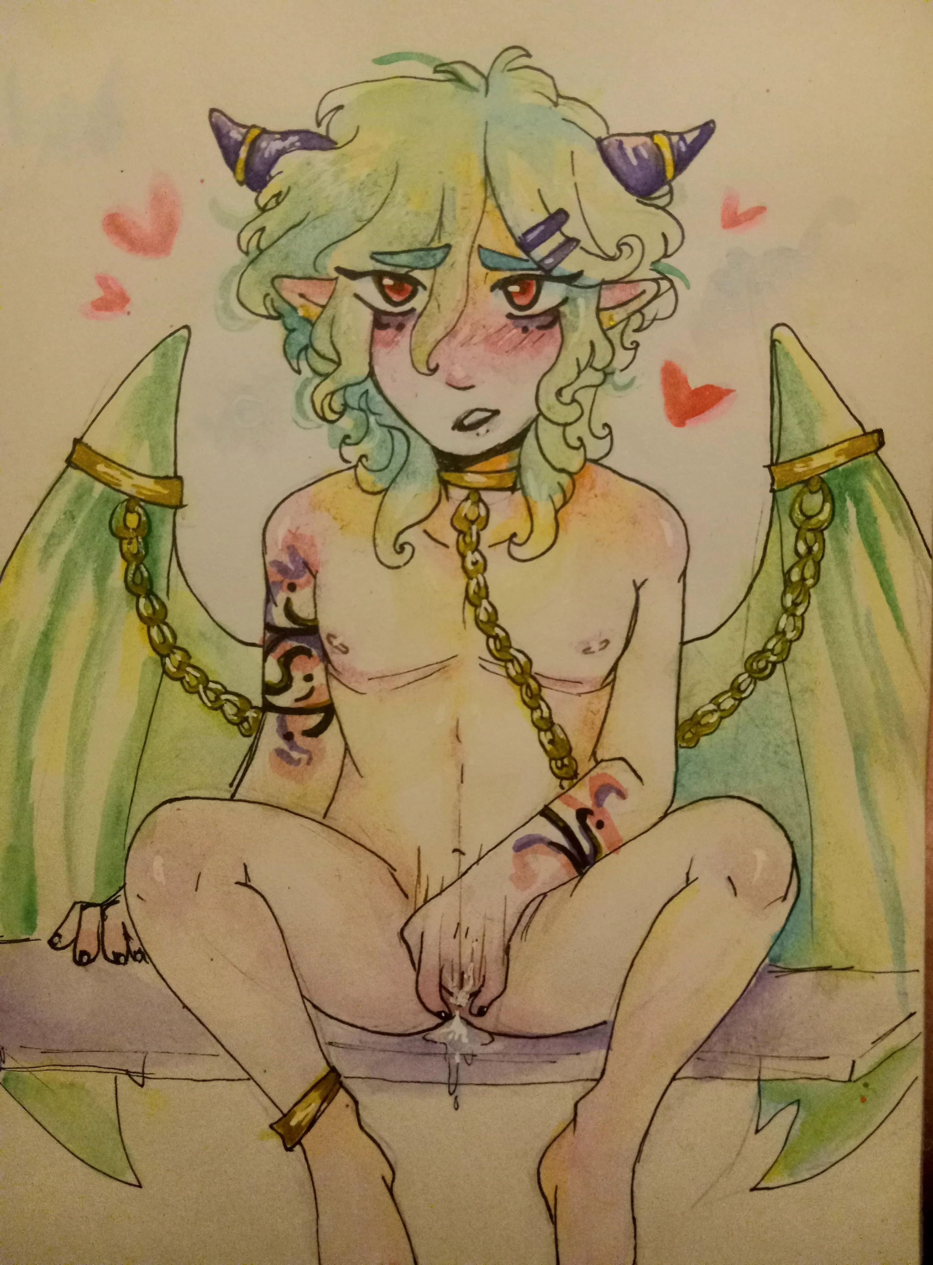 Needy Dragon (my art)