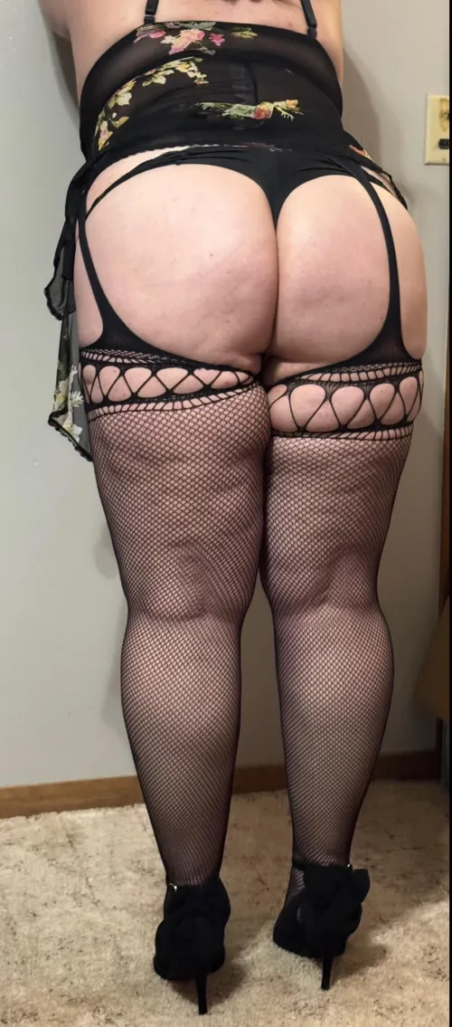 Teasing in my nightie and heels