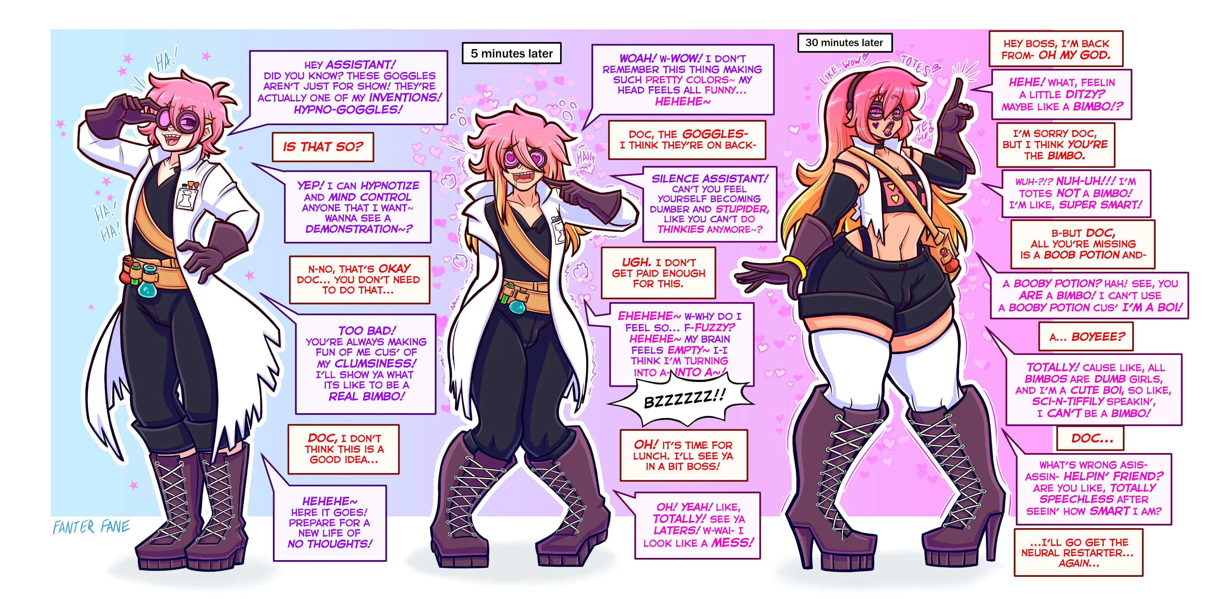 Being a mad scientist assistant isnt easy, but it has its perks (fanterfane)