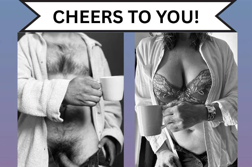 Cheering with a sexy date given its the middle of the week.