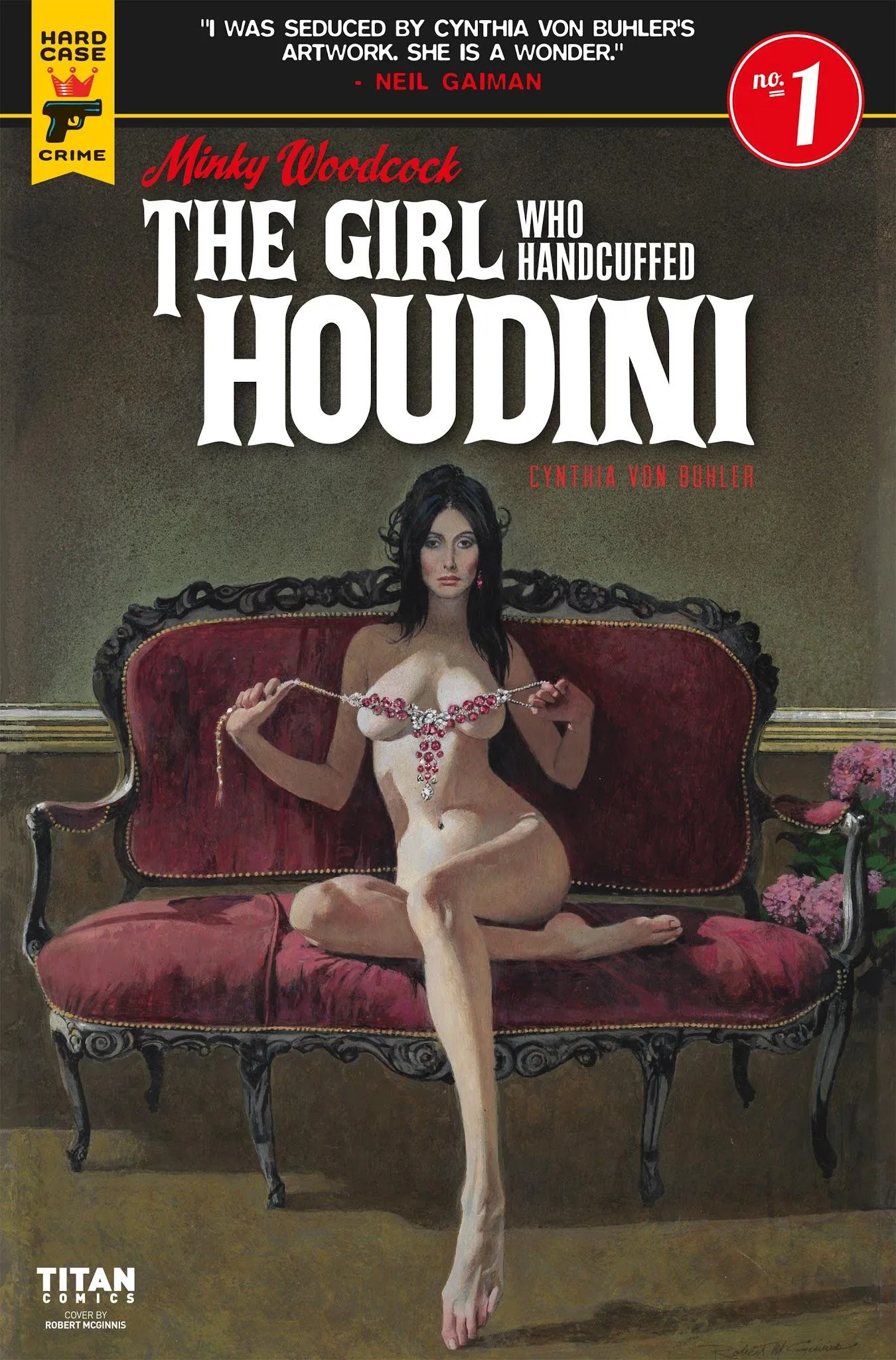 I love covers like this [The Girl Who Handcuffed Houdini #1]