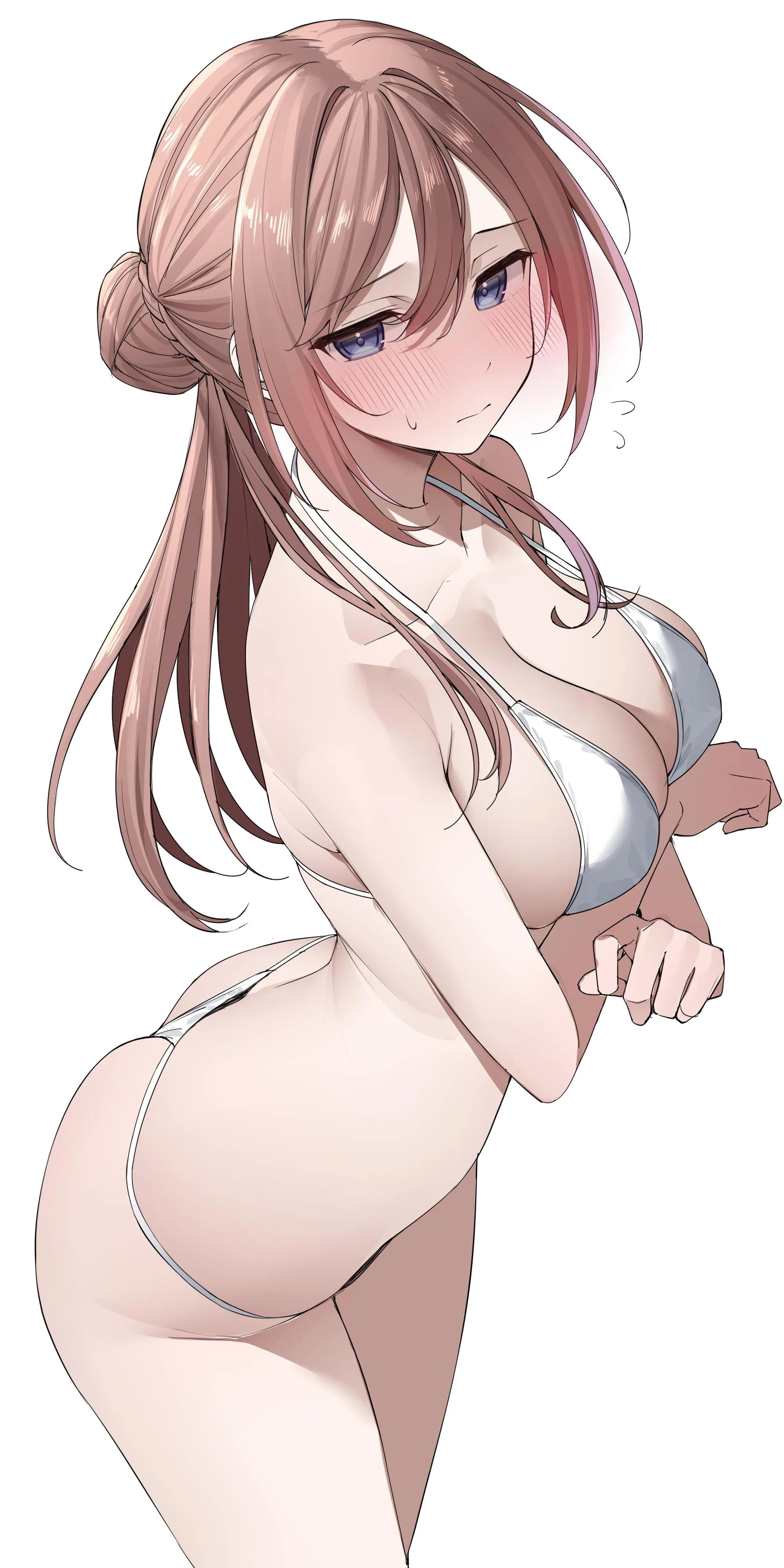 Rinami in white bikini (Yu_Mugu)