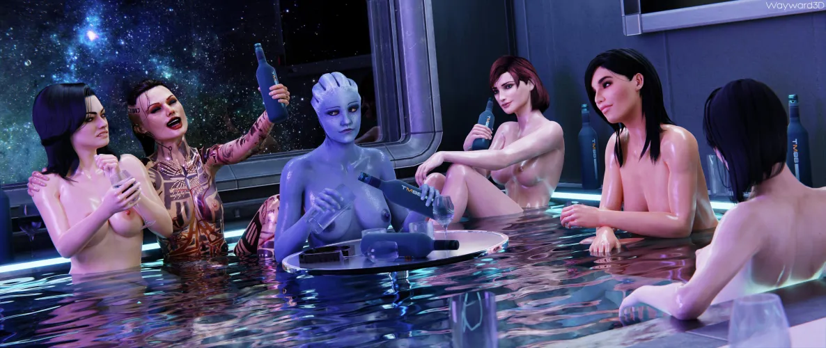 The Ladies of the Normandy enjoying a nude pool party (Wayward)