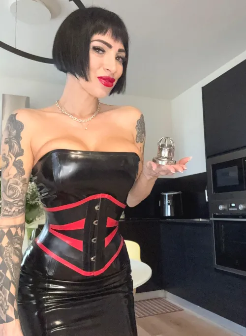 What do you call a girl who locks your cock up?