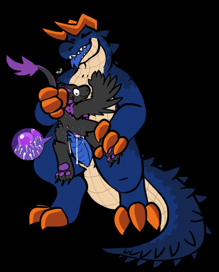 When your partner is small, you need to make do with what you can (trout) [mf]