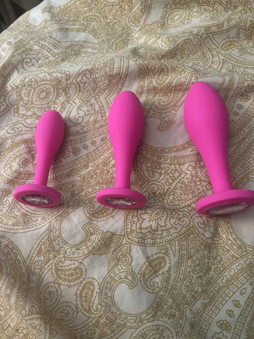 New pink butt plugs