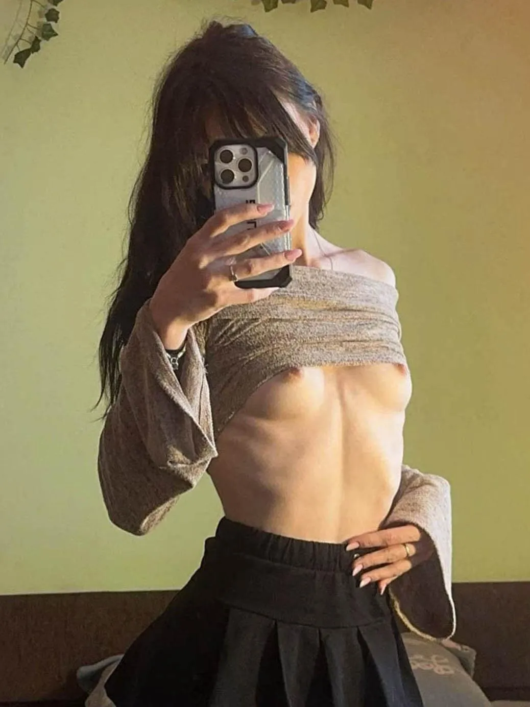 Braless and quietly burning