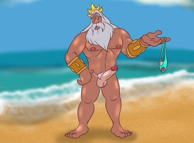 Even King Triton needs a beach break… is he ready for summer?