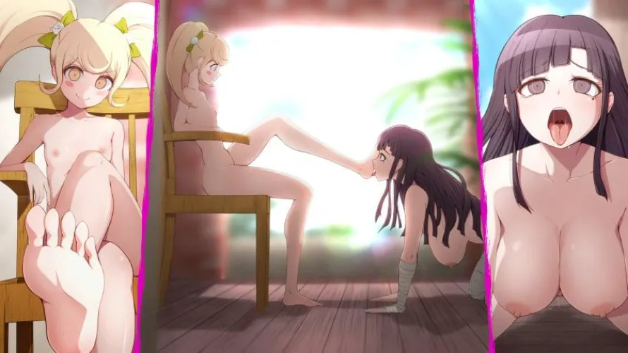 Mikan can't go against Hiyoko's orders (artist: ocza)