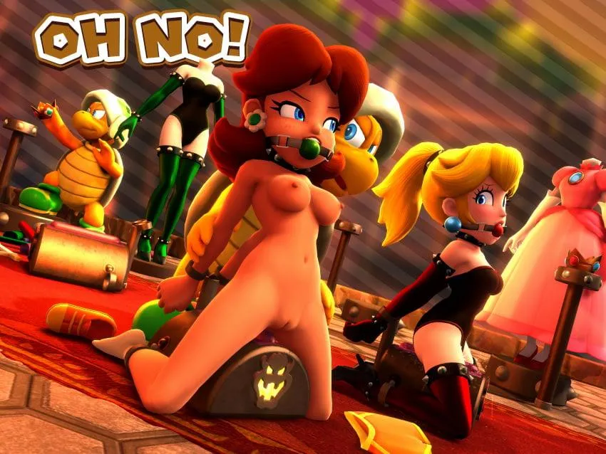 Princess Peach and Princess Daisy Bondage