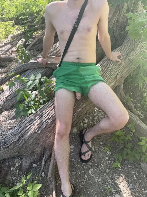 [25] Cut the net out of my swim suit… oops.