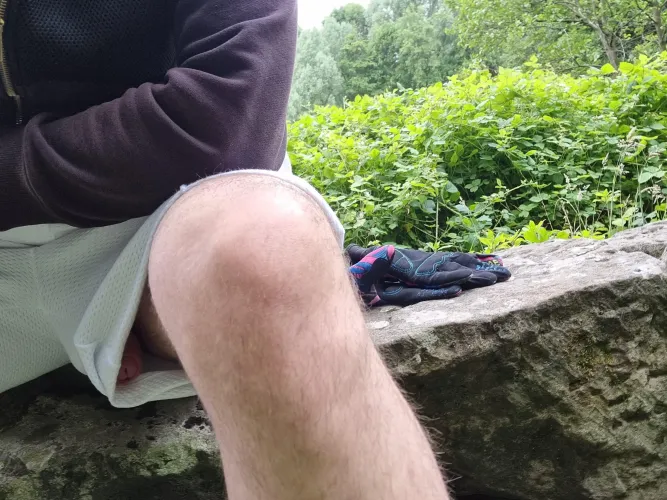 Having a rest on my bike ride Having a rest on my bike ride