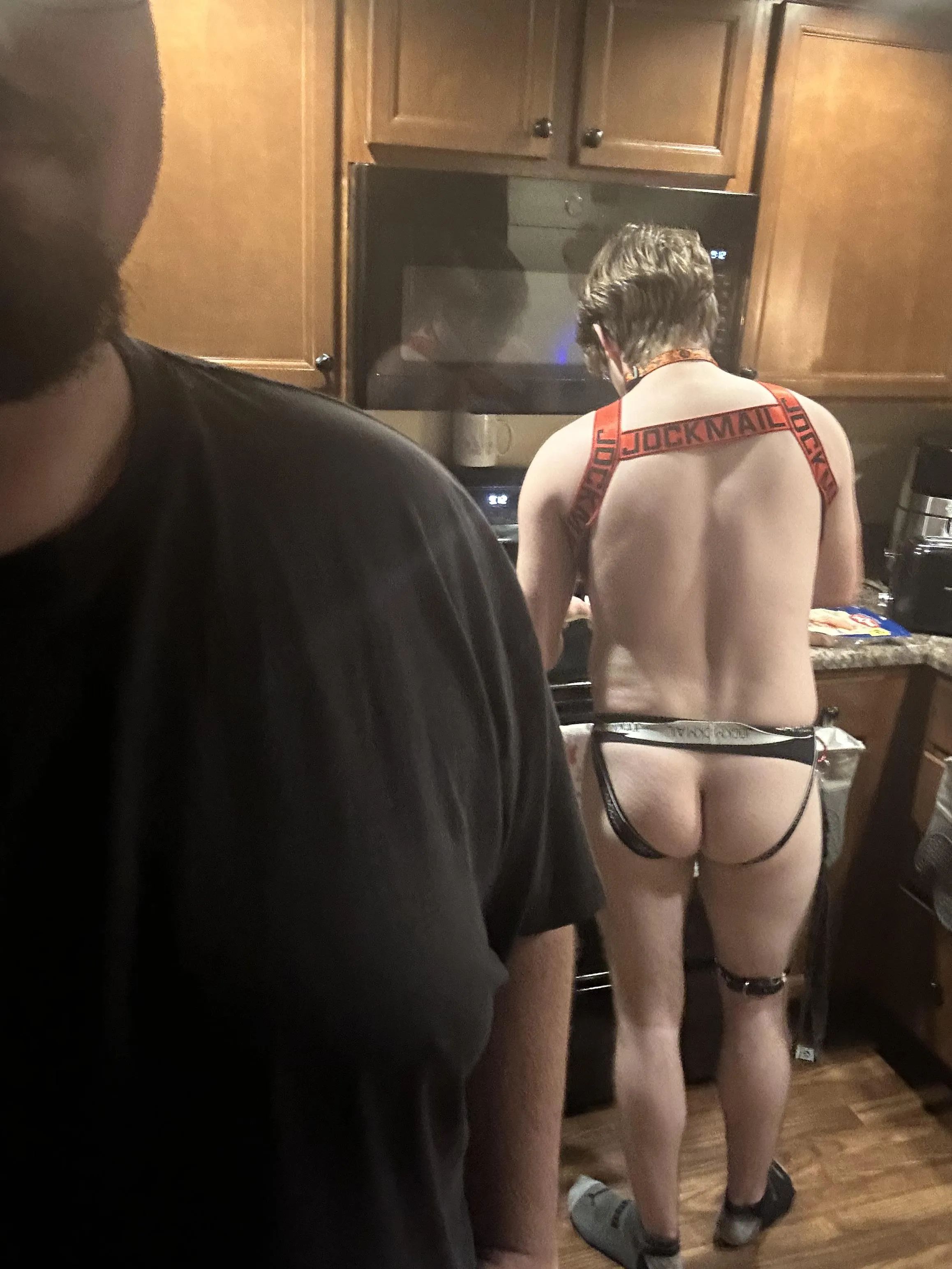 He is cooking me some dinner