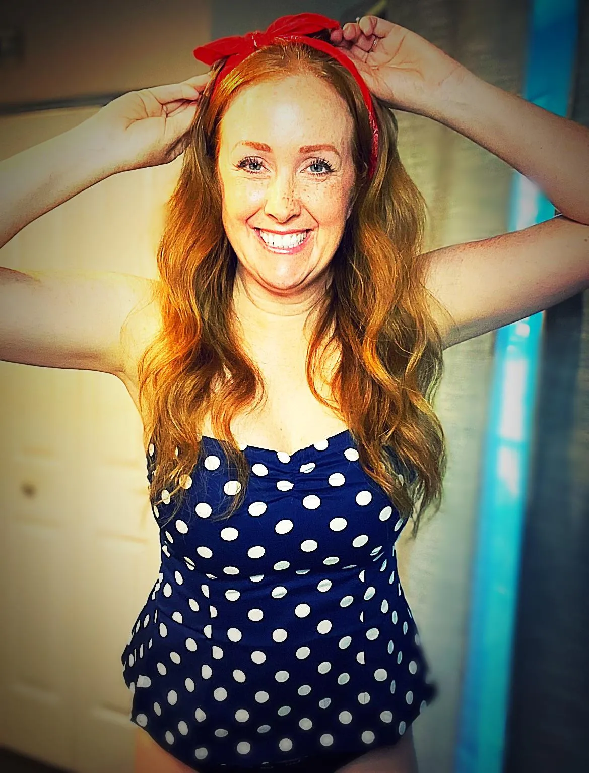 [IRTR] freckled redhead pinup