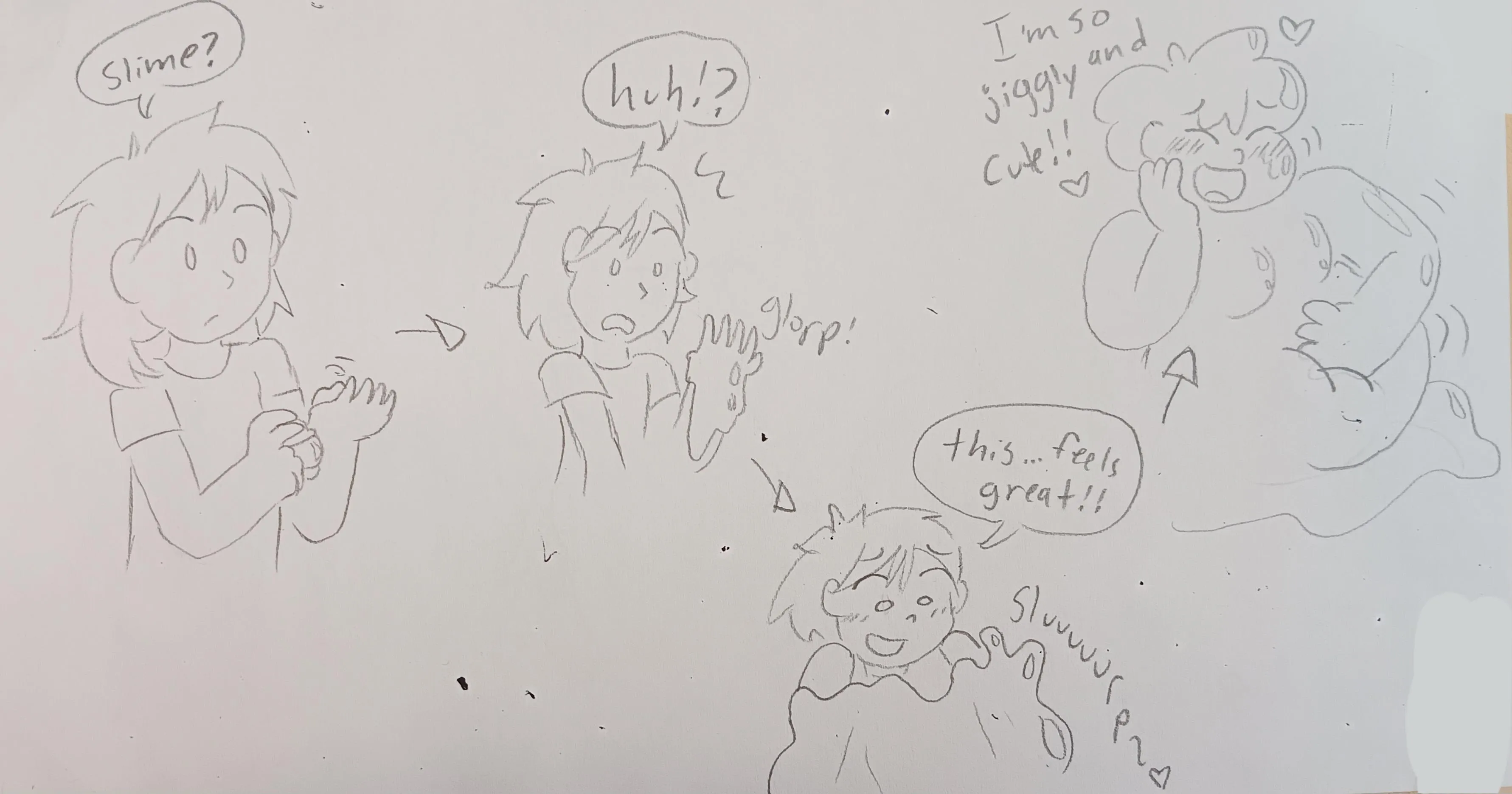 Quick doodle by me. Surprise slime toy! (slime + WG)