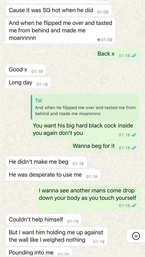 Talking about her night of fun