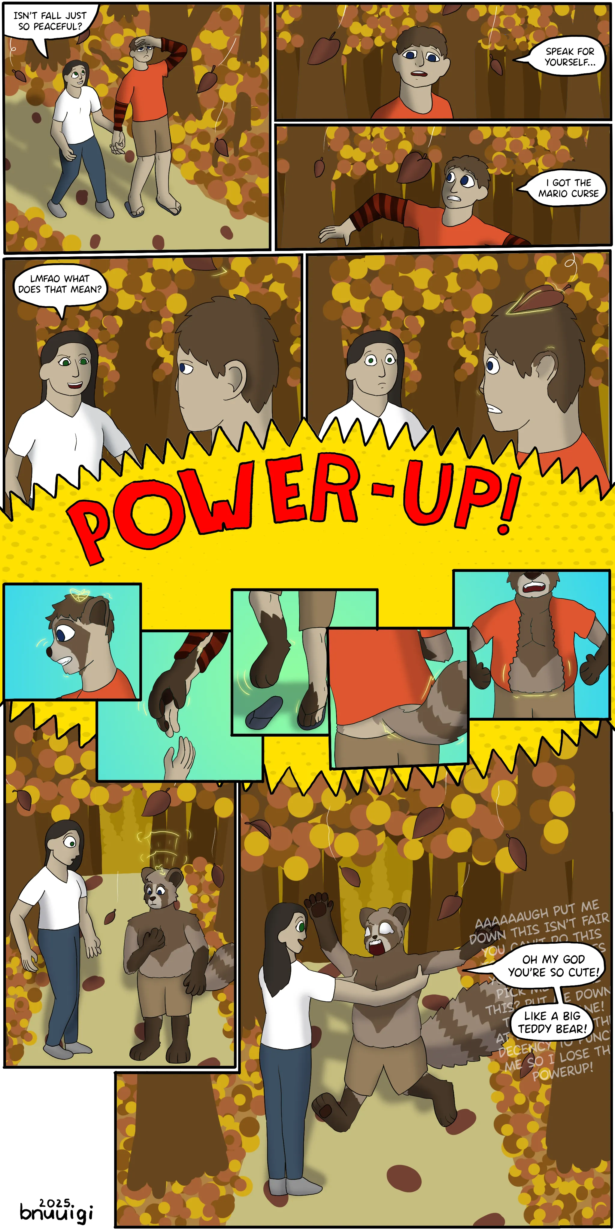 The Mario Curse (M Human -> M Tanuki) by me