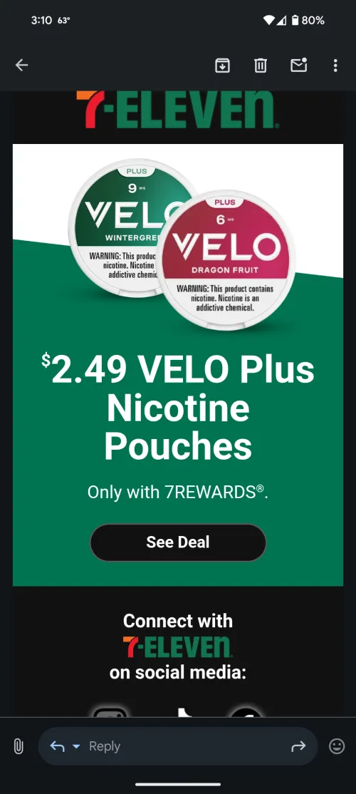 Velo Plus at 7-11