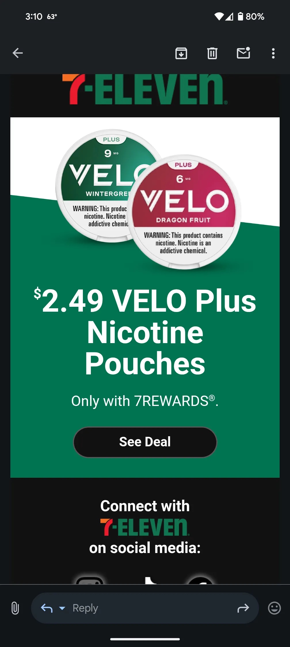 Velo Plus at 7-11