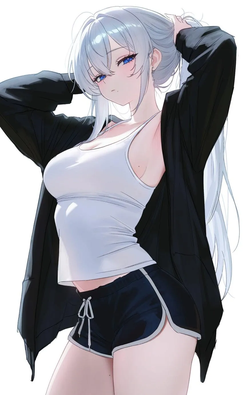 White Hair Girl [Original]