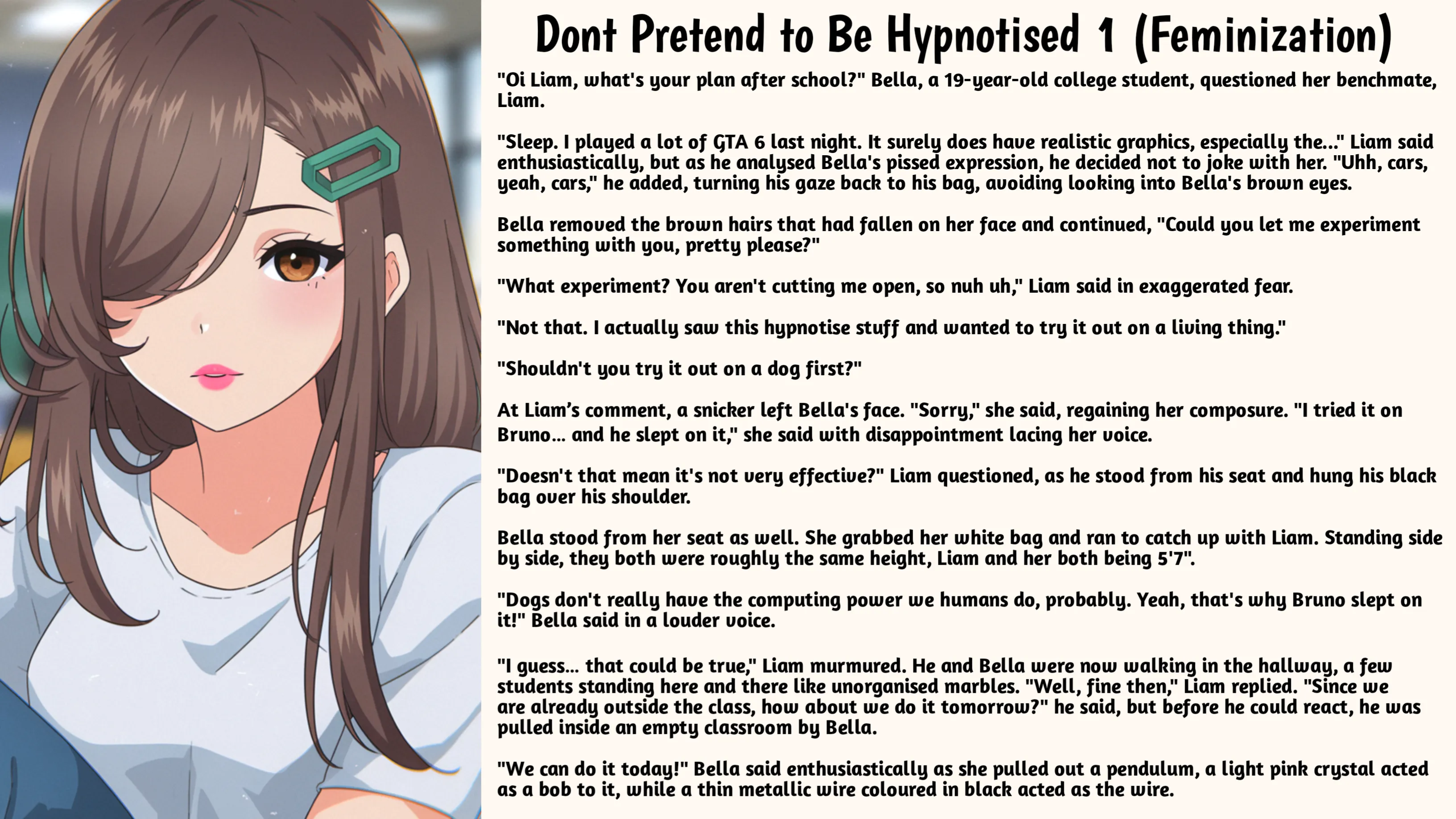 Don't Pretend To Be Hypnotised Chapter 1 Feminization Caption