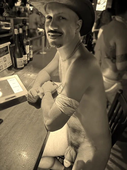 Showed up as a naked cowboy for Western Night