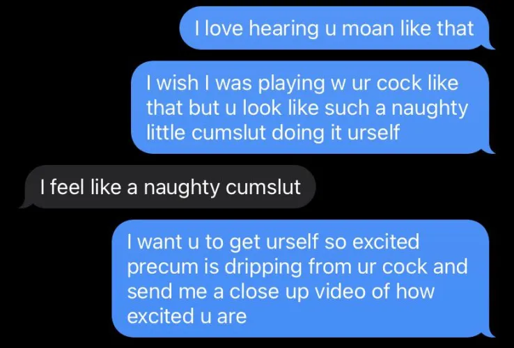 Wanna be sexted with like a slut?