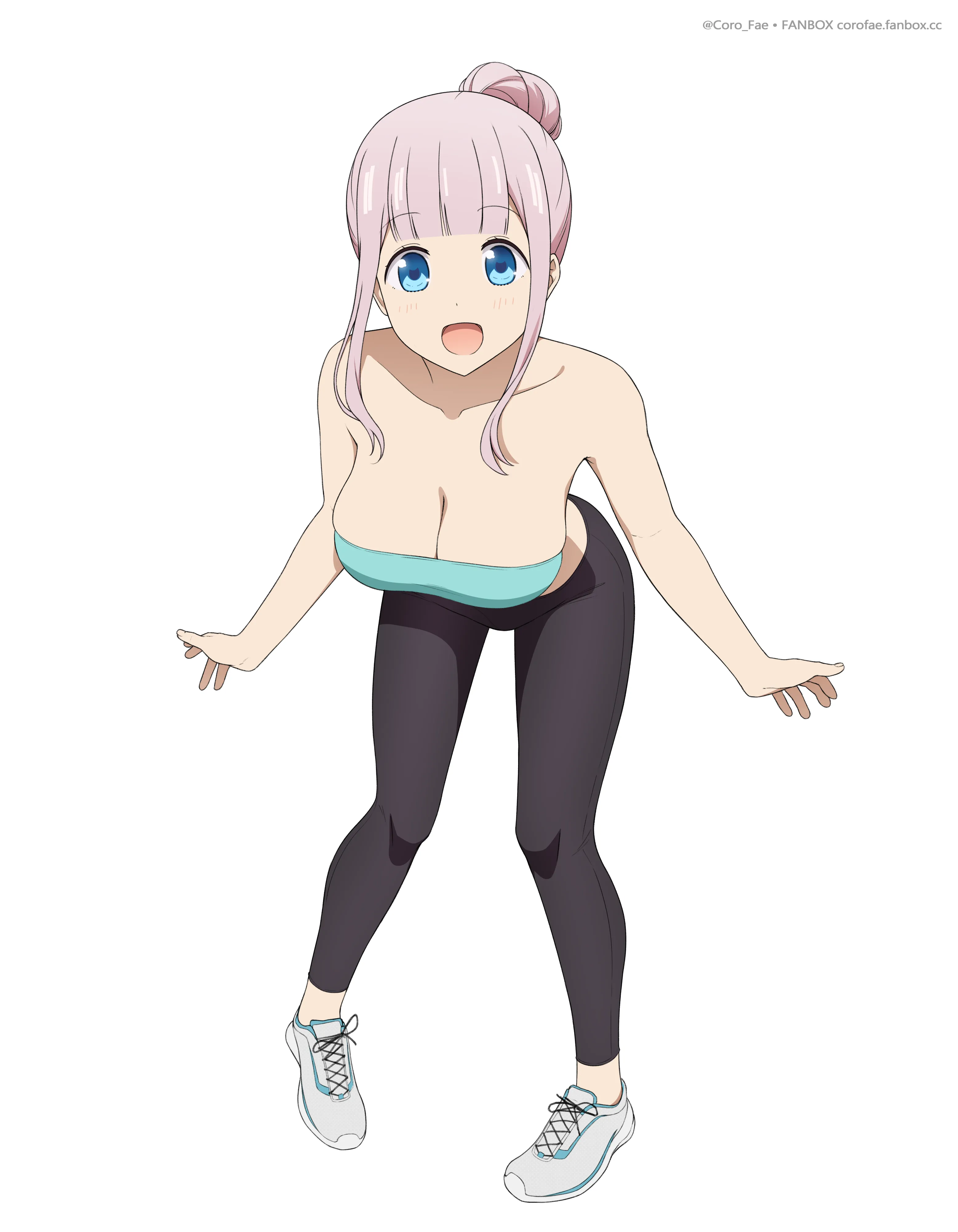 Chika Revealing Her Cleavage