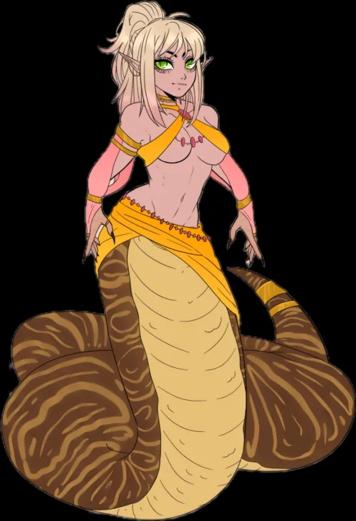 Had my own Lamia OC made. Art by Switch-Chan on YCH.COMMISHES