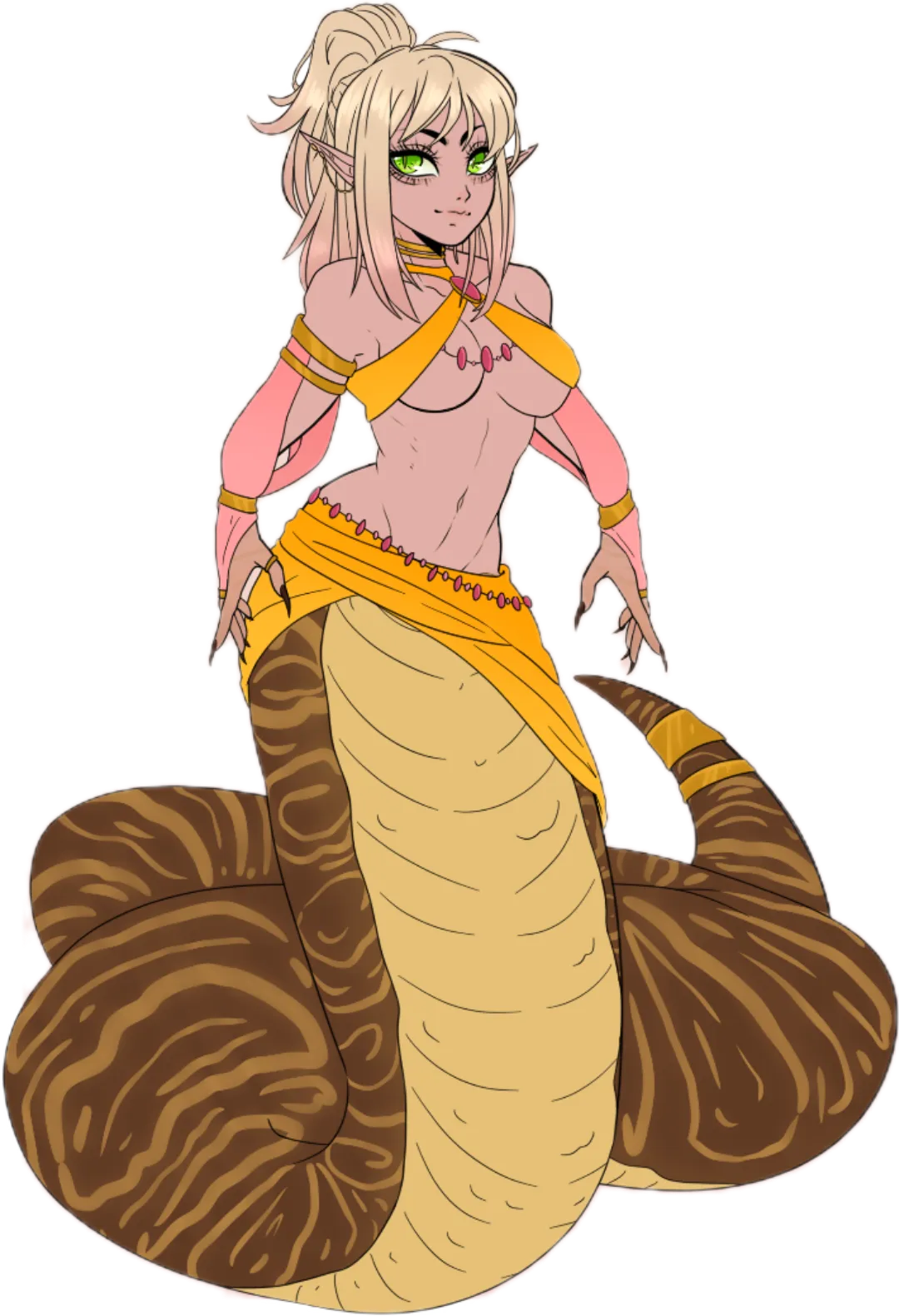 Had my own Lamia OC made. Art by Switch-Chan on YCH.COMMISHES