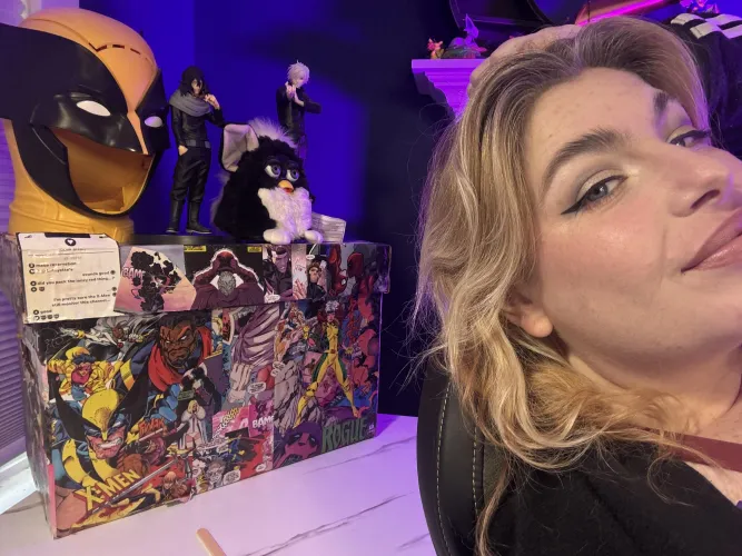 Just a nerdy girl showing off her prized collection