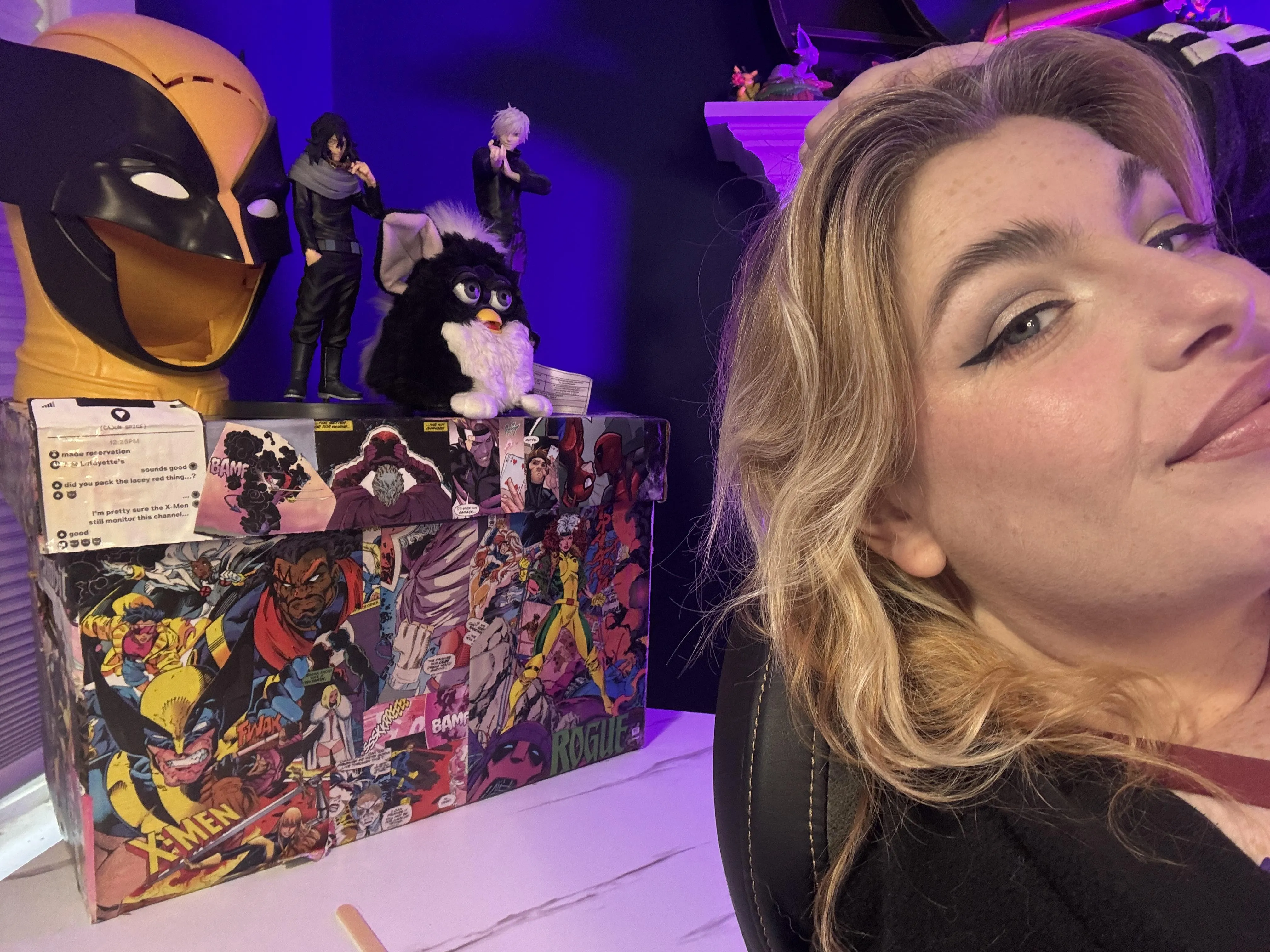 Just a nerdy girl showing off her prized collection