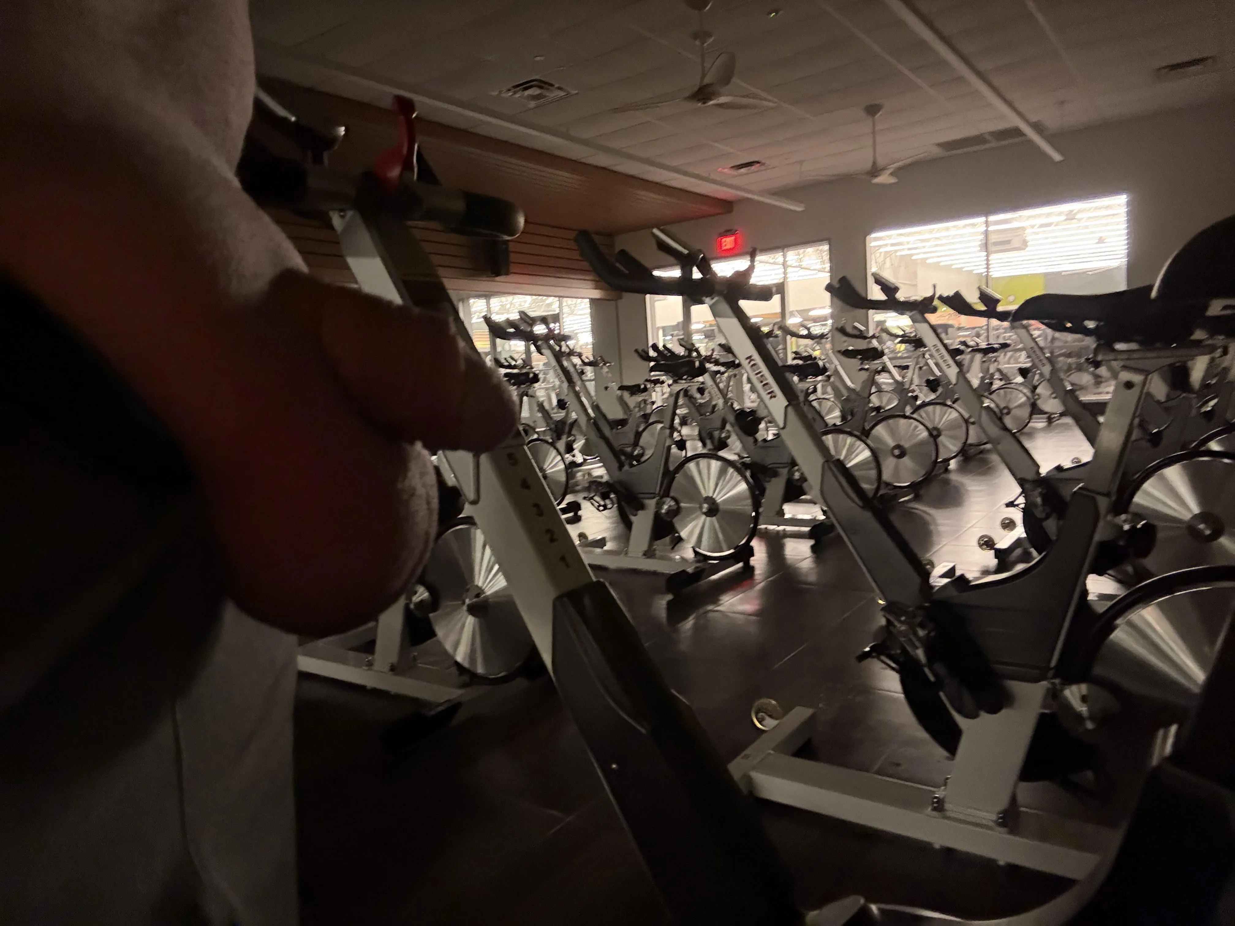 Morning workout session at the gym!