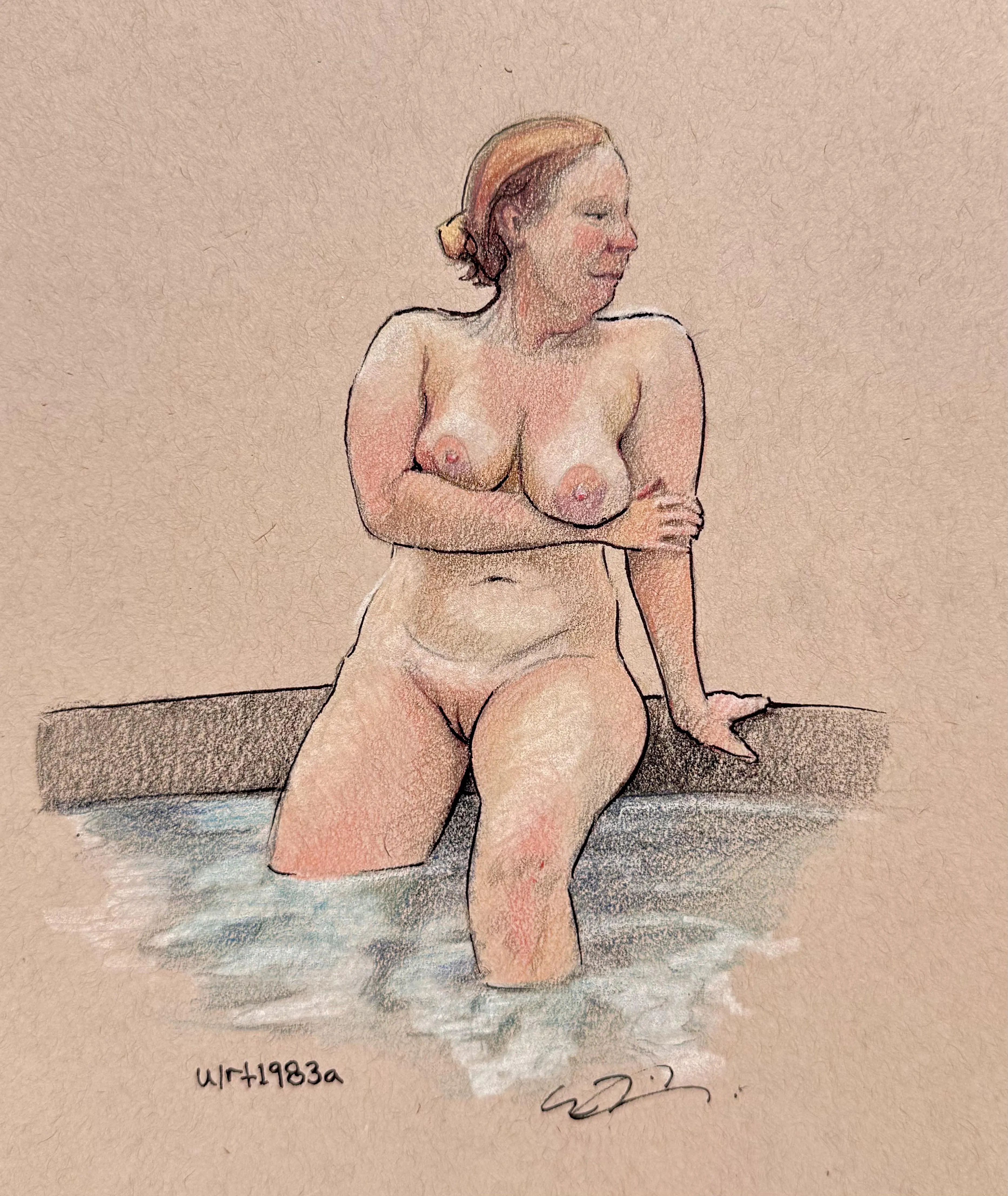 Sun-kissed in the hot tub