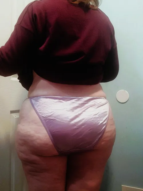 Vintage Lavender VS Fullback Satin String Bikini/Panties