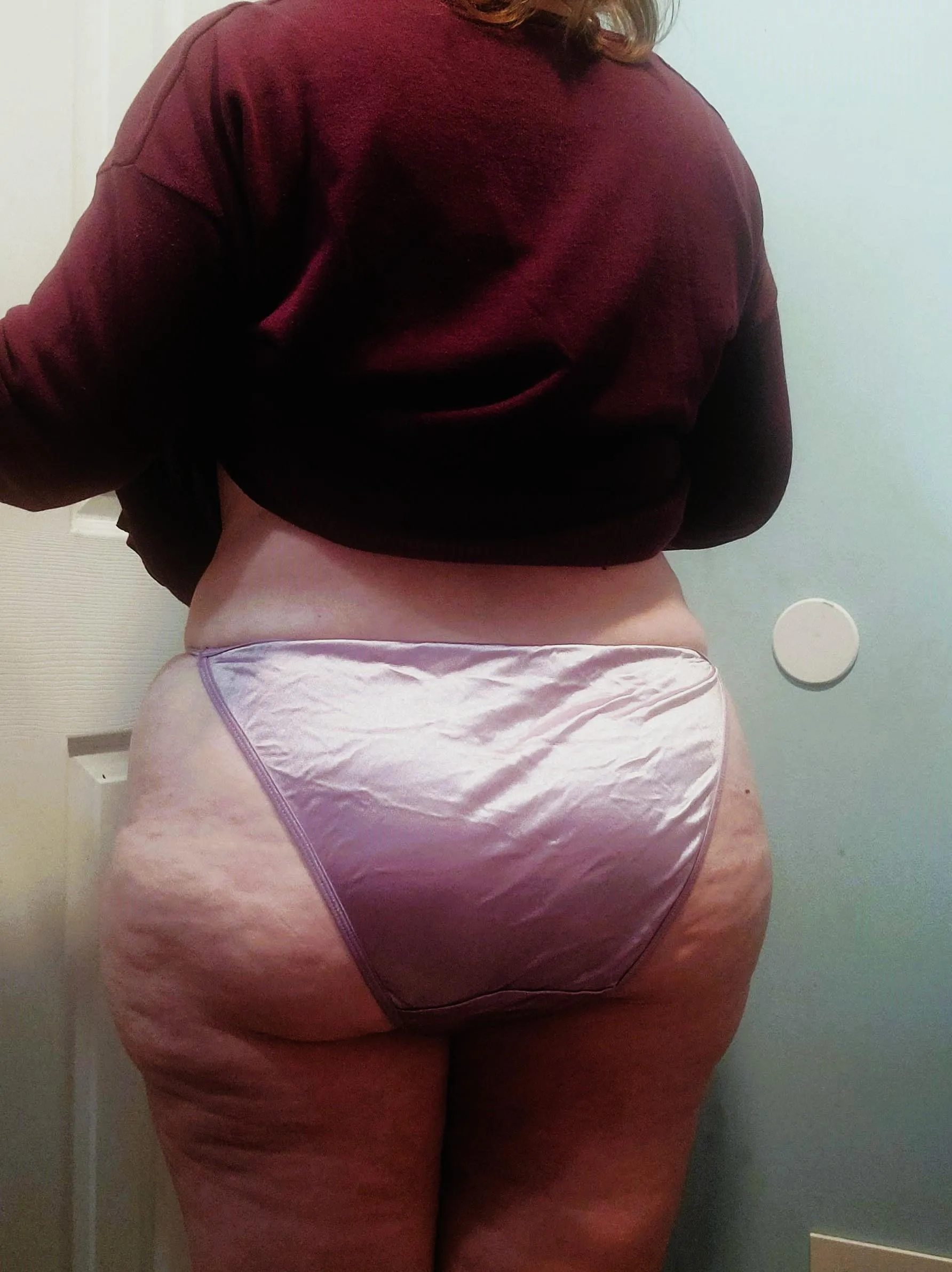 Vintage Lavender VS Fullback Satin String Bikini/Panties