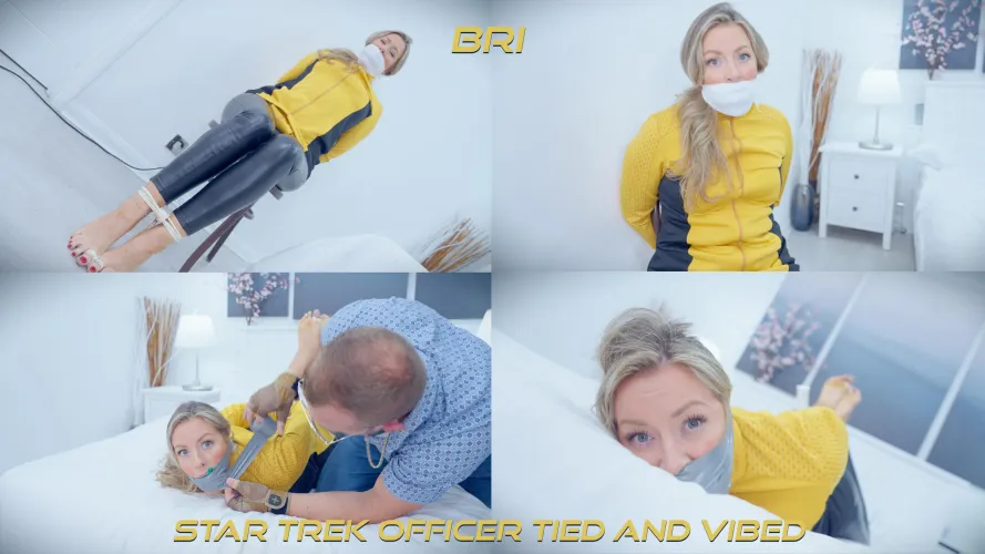 Bri's Sock-Gagged Self-Bondage & Intense Hogtie Struggle